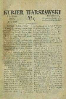 Kurjer Warszawski. 1829, № 9 (10 stycznia)