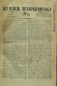 Kurjer Warszawski. 1829, № 12 (13 stycznia)