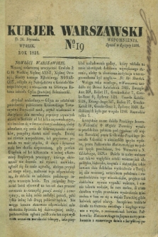Kurjer Warszawski. 1829, № 19 (20 stycznia)