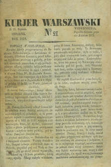 Kurjer Warszawski. 1829, № 21 (22 stycznia)