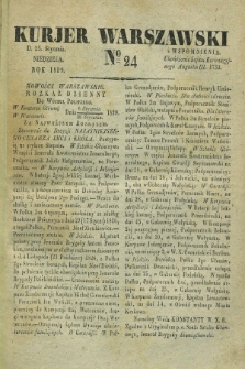 Kurjer Warszawski. 1829, № 24 (25 stycznia)