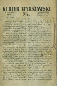 Kurjer Warszawski. 1829, № 26 (27 stycznia)