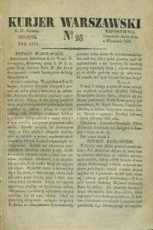 Kurjer Warszawski. 1829, № 28 (29 stycznia)