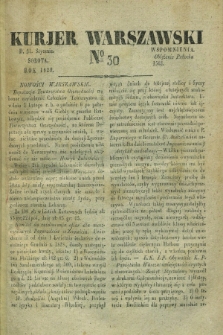 Kurjer Warszawski. 1829, № 30 (31 stycznia)