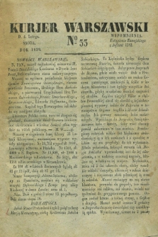 Kurjer Warszawski. 1829, № 33 (4 lutego)