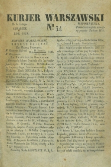 Kurjer Warszawski. 1829, № 34 (5 lutego)