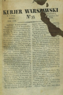 Kurjer Warszawski. 1829, № 36 (7 lutego)