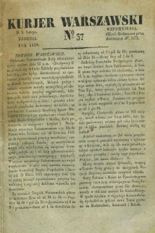 Kurjer Warszawski. 1829, № 37 (8 lutego)