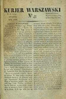 Kurjer Warszawski. 1829, № 41 (12 lutego)