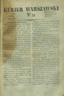 Kurjer Warszawski. 1829, № 50 (21 lutego)