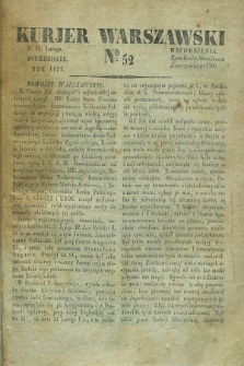 Kurjer Warszawski. 1829, № 52 (23 lutego)