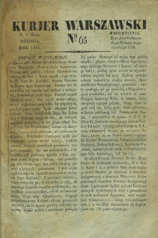 Kurjer Warszawski. 1829, № 65 (8 marca)