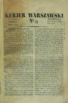 Kurjer Warszawski. 1829, № 72 (15 marca)