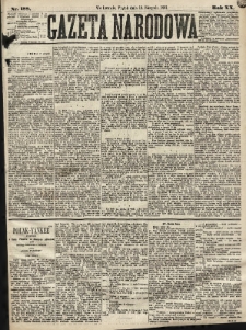 Gazeta Narodowa. 1881, nr 188