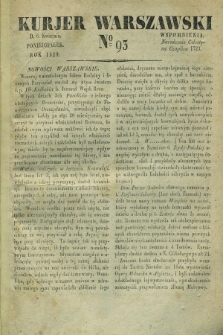 Kurjer Warszawski. 1829, № 93 (6 kwietnia)