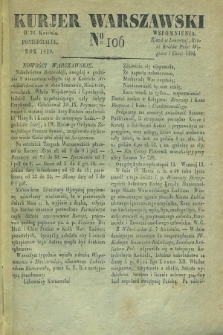 Kurjer Warszawski. 1829, № 106 (20 kwietnia)