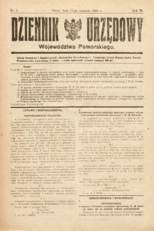 Dziennik Urzędowy Województwa Pomorskiego. 1926, nr 2