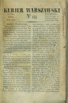Kurjer Warszawski. 1829, № 118 (2 maja)