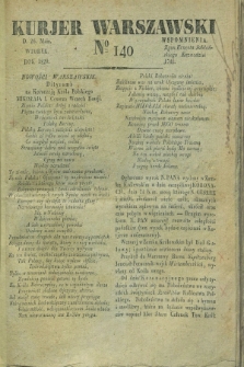 Kurjer Warszawski. 1829, № 140 (26 maja)