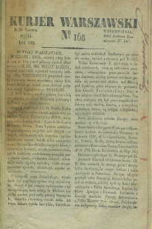 Kurjer Warszawski. 1829, № 168 (26 czerwca)