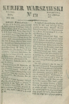 Kurjer Warszawski. 1829, № 172 (1 lipca)