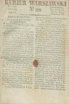 Kurjer Warszawski. 1829, № 180 (9 lipca)