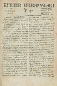 Kurjer Warszawski. 1829, № 184 (13 lipca)