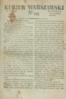 Kurjer Warszawski. 1829, № 222 (21 sierpnia)
