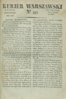 Kurjer Warszawski. 1829, № 225 (24 sierpnia)