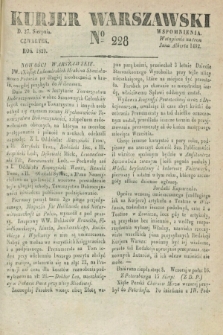 Kurjer Warszawski. 1829, № 228 (27 sierpnia)