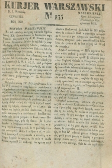 Kurjer Warszawski. 1829, № 235 (3 września)