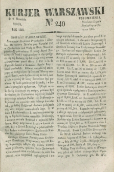 Kurjer Warszawski. 1829, № 240 (9 września)