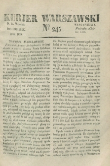 Kurjer Warszawski. 1829, № 245 (14 września)