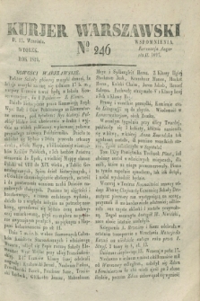 Kurjer Warszawski. 1829, № 246 (15 września)