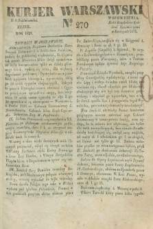 Kurjer Warszawski. 1829, № 270 (9 października)