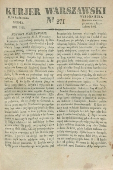Kurjer Warszawski. 1829, № 271 (10 października)