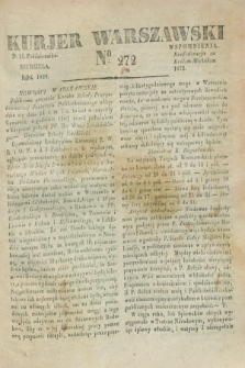 Kurjer Warszawski. 1829, № 272 (11 października)