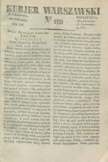 Kurjer Warszawski. 1829, № 280 (19 października)