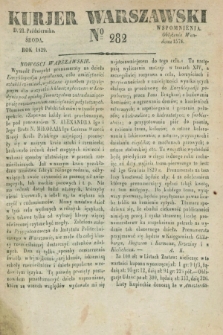 Kurjer Warszawski. 1829, № 282 (21 października)