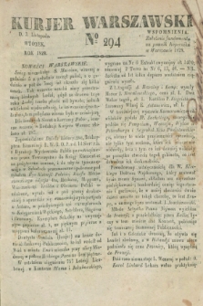 Kurjer Warszawski. 1829, № 294 (3 listopada)