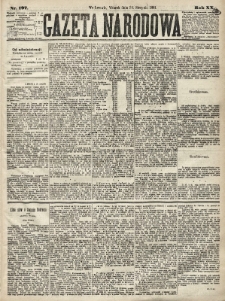 Gazeta Narodowa. 1881, nr 197