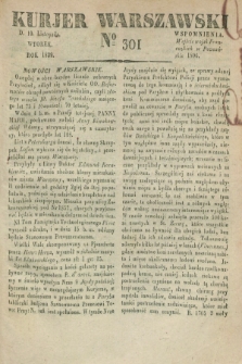 Kurjer Warszawski. 1829, № 301 (10 listopada)