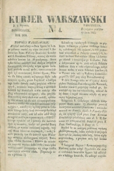 Kurjer Warszawski. 1830, № 4 (4 stycznia)