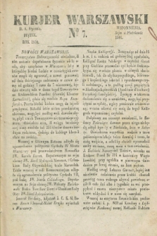 Kurjer Warszawski. 1830, № 7 (8 stycznia)