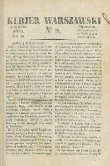 Kurjer Warszawski. 1830, № 18 (19 stycznia)
