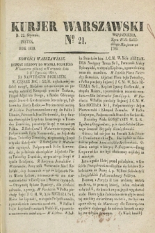 Kurjer Warszawski. 1830, № 21 (22 stycznia)