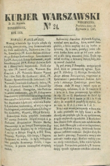 Kurjer Warszawski. 1830, № 24 (25 stycznia)