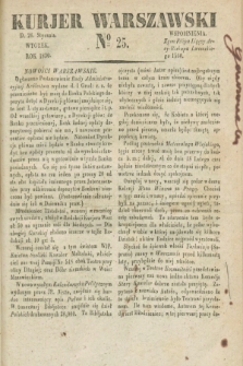 Kurjer Warszawski. 1830, № 25 (26 stycznia)