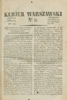 Kurjer Warszawski. 1830, № 33 (4 lutego)