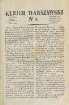 Kurjer Warszawski. 1830, № 36 (7 lutego)